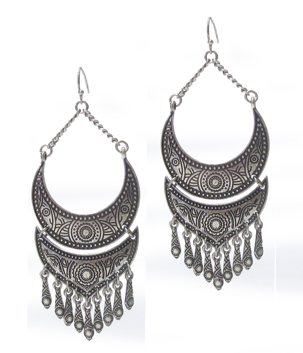 Bohemian style drop earring