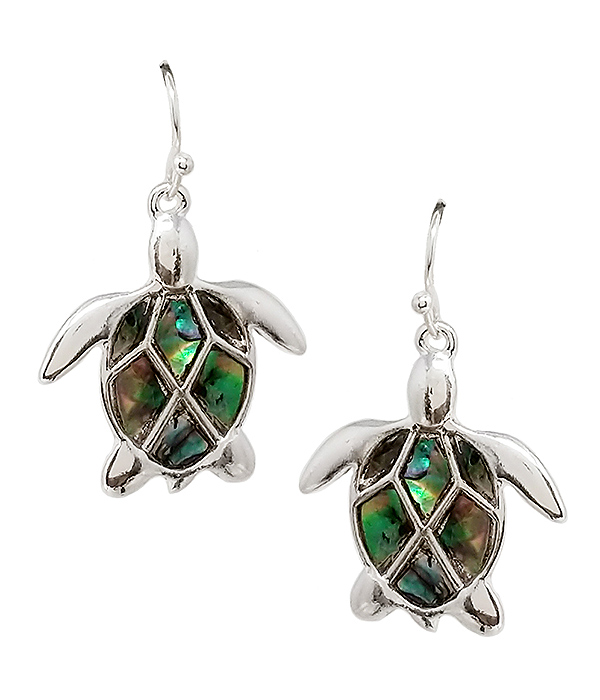 ABALONE TURTLE EARRING