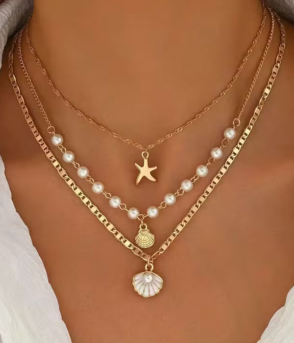 Sealife theme 3 necklace set