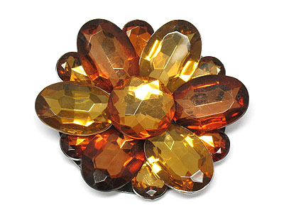 Acrylic flower brooch