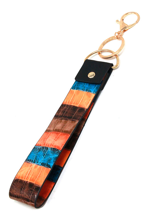 LEATHERETTE BAND KEY CHAIN WRISTLET