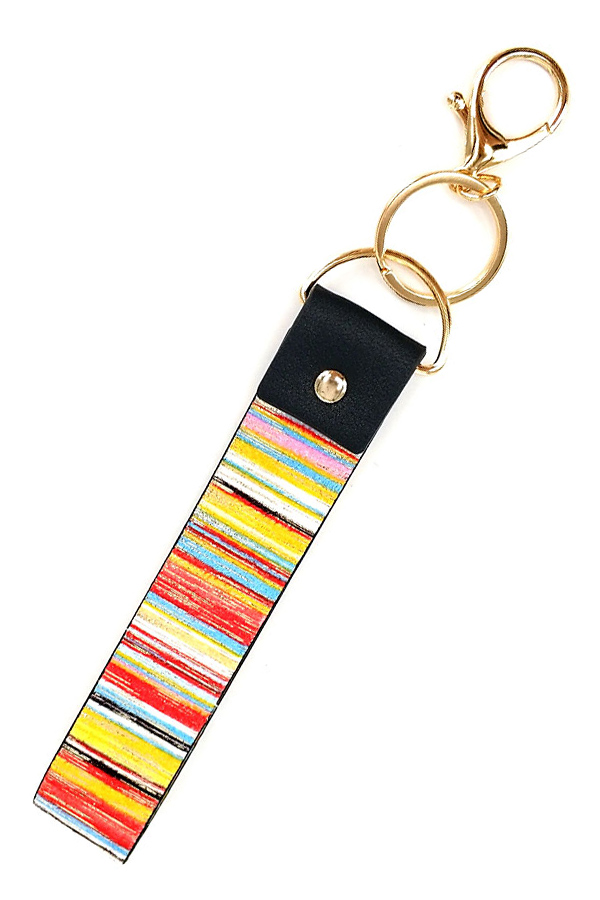 LEATHERETTE BAND KEY CHAIN WRISTLET