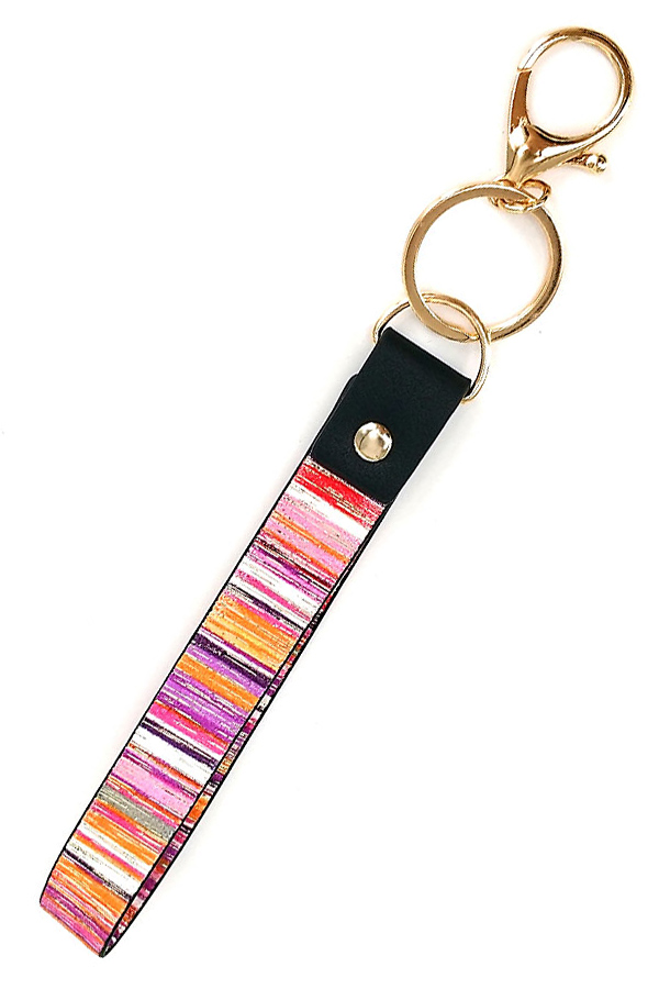 LEATHERETTE BAND KEY CHAIN WRISTLET