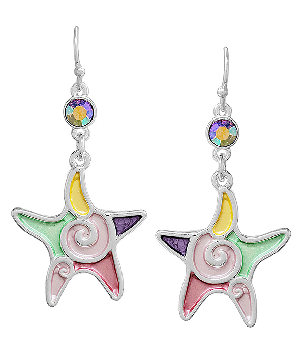 Sealife theme earring - starfish
