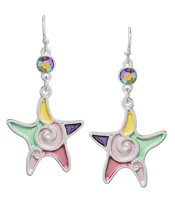 SEALIFE THEME EARRING - STARFISH