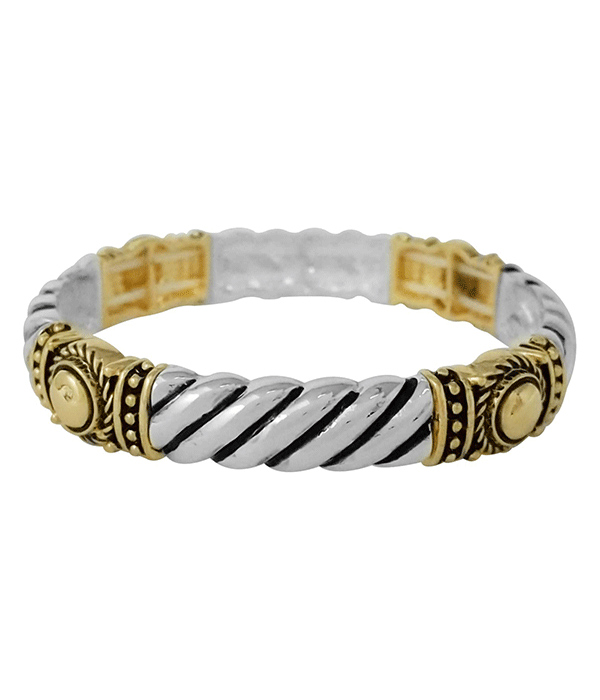 DESIGNER TEXTURED STRETCH BRACELET - ROPE