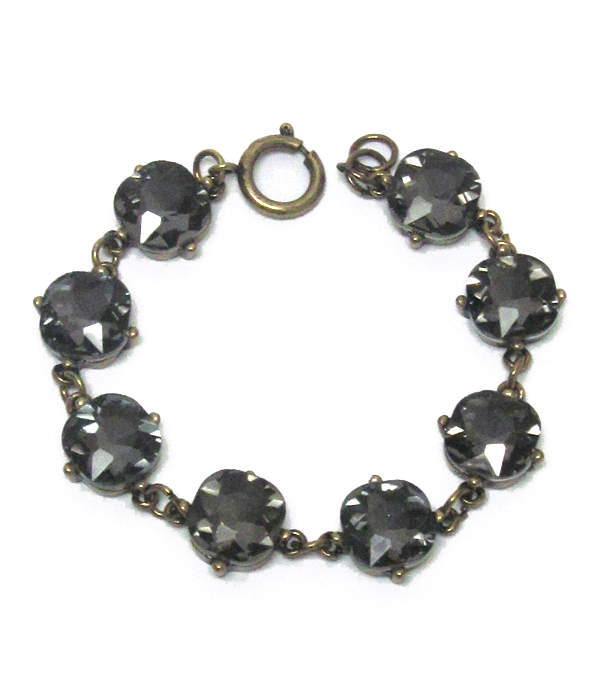 Catherine popesco inspired crystals link bracelet 