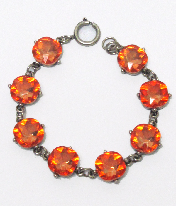 Catherine popesco inspired crystals link bracelet