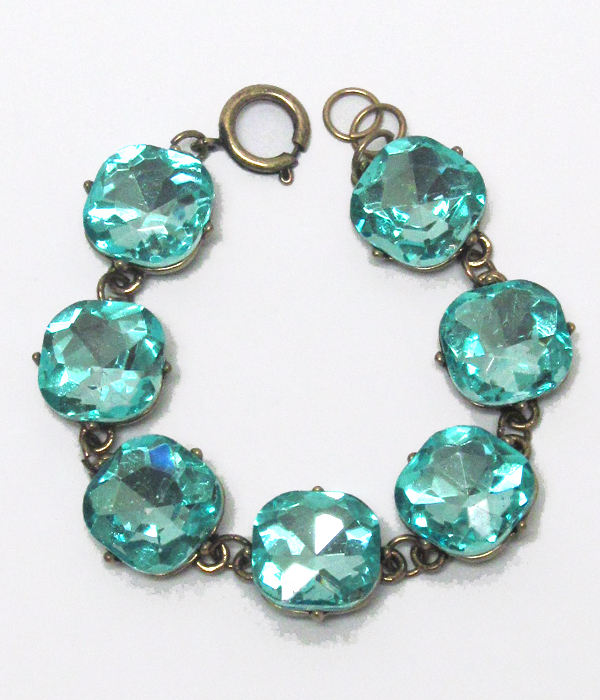 Catherine popesco inspired crystals link bracelet 