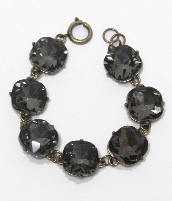 Catherine popesco inspired crystals link bracelet 
