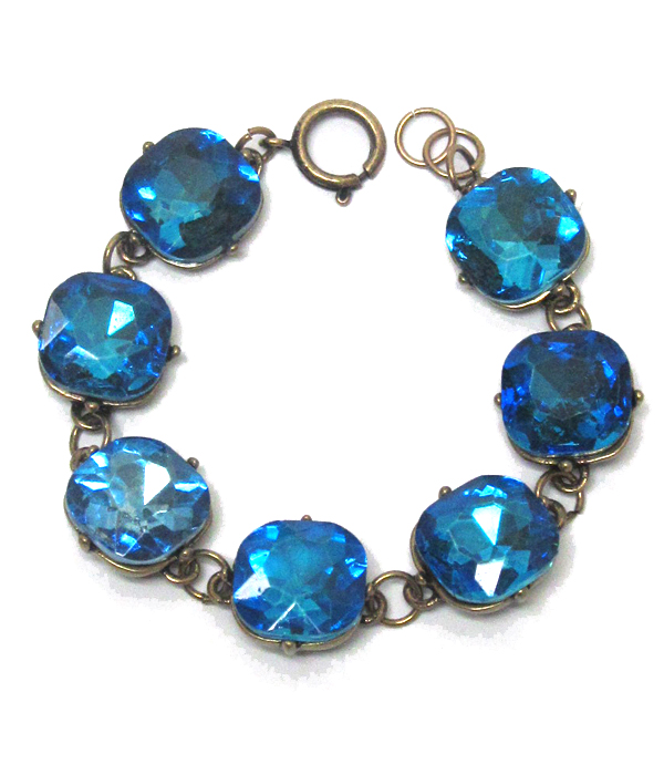 Catherine popesco inspired crystals link bracelet