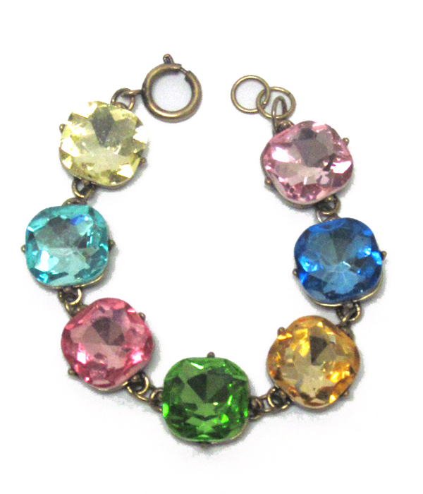 Catherine popesco inspired crystals link bracelet