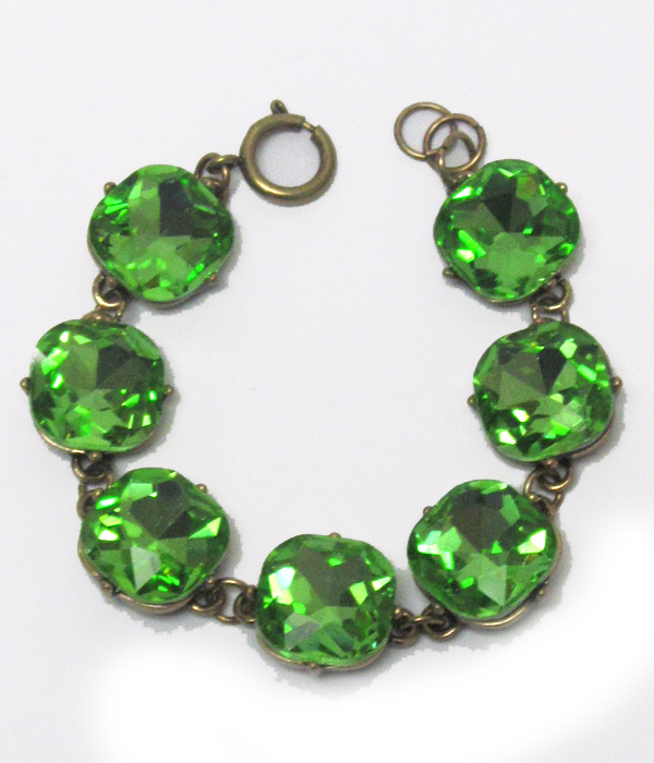 Catherine popesco inspired crystals link bracelet