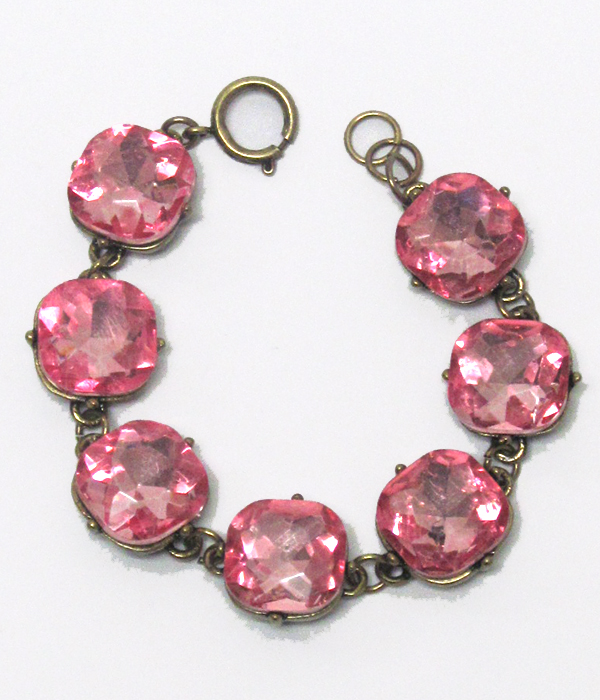 Catherine popesco inspired crystals link bracelet 