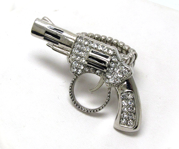 Multi crystal gun stretch ring
