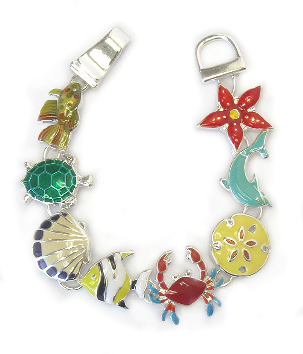 Sealife theme magnetic bracelet