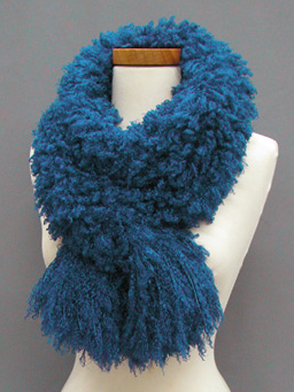 Fuzzy poodle scarf
