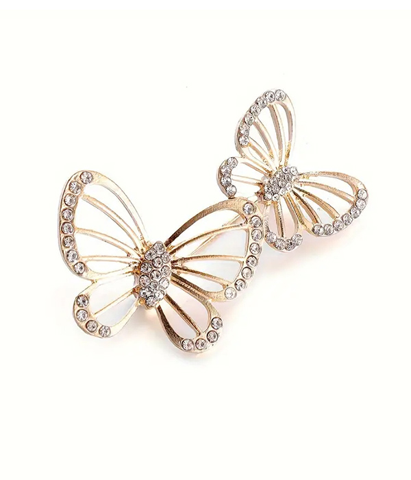 Double butterfly brooch