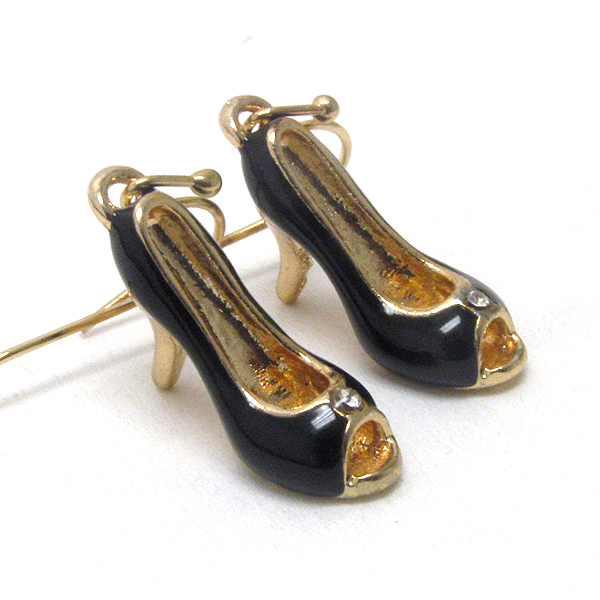 Premier electro plating epoxy deco women high heel earring