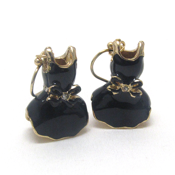 Premier electro plating crystal and epoxy deco women dress earring