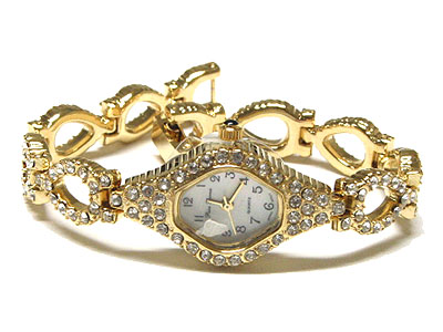 Swarovski crystal brass casting luxury watch