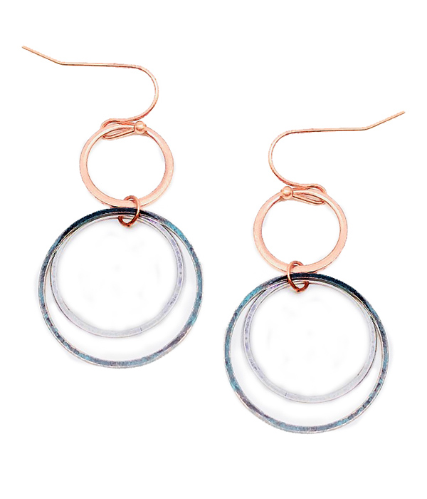 MULTI WIRE HOOP DROP EARRING