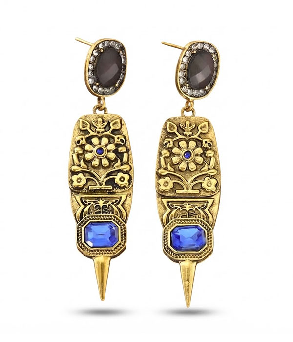 Vintage antique gold earring