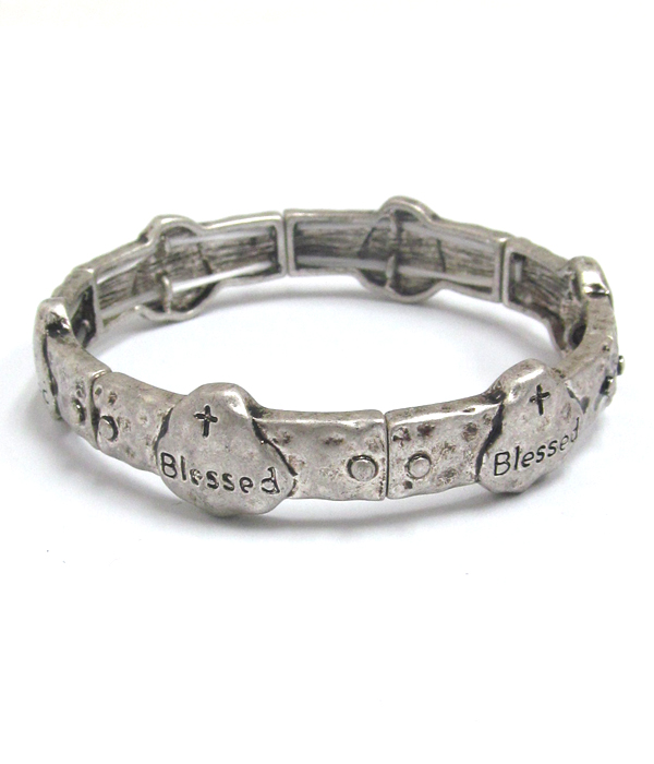 Religious inspiration stretch bracelet