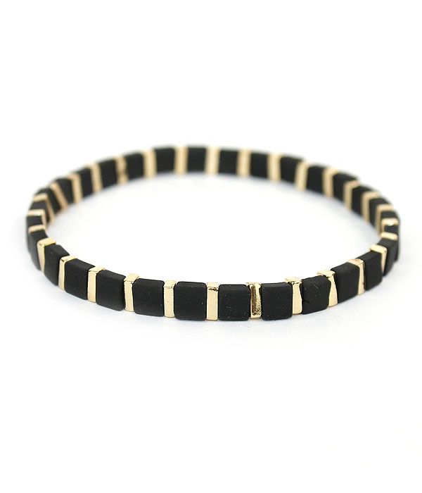 Coat bead stretch bracelet