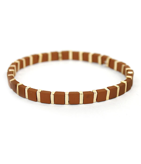 Coat bead stretch bracelet