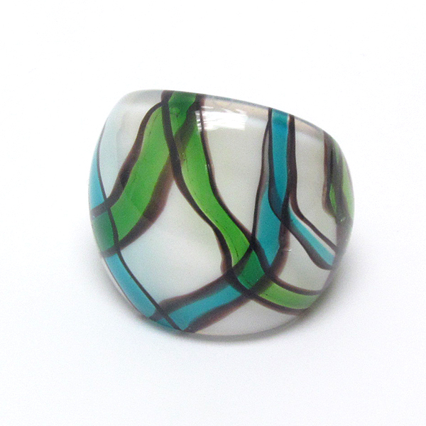 Murano glass ring