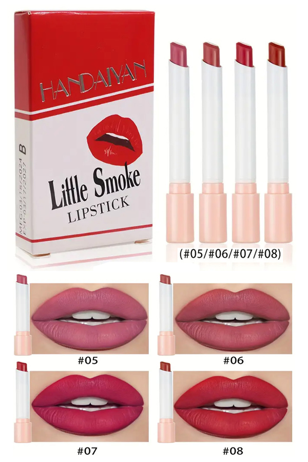 4 piece matte lipstick set