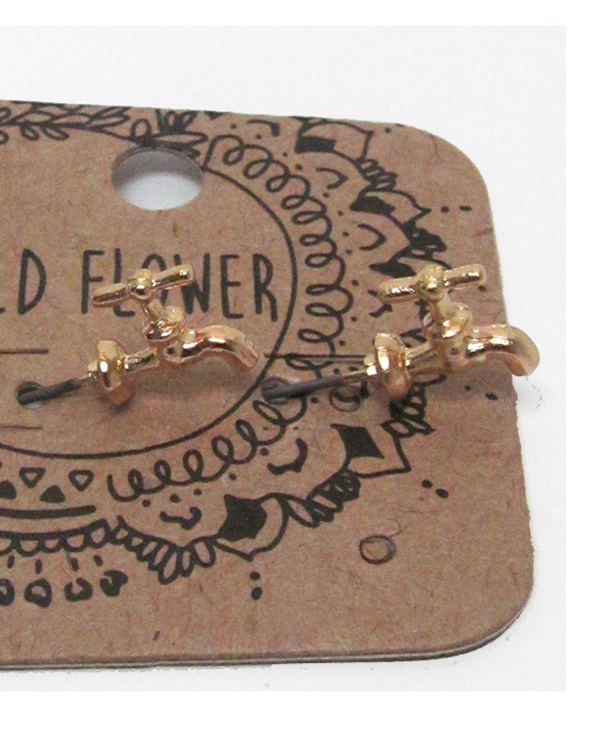 Water faucet earrings 