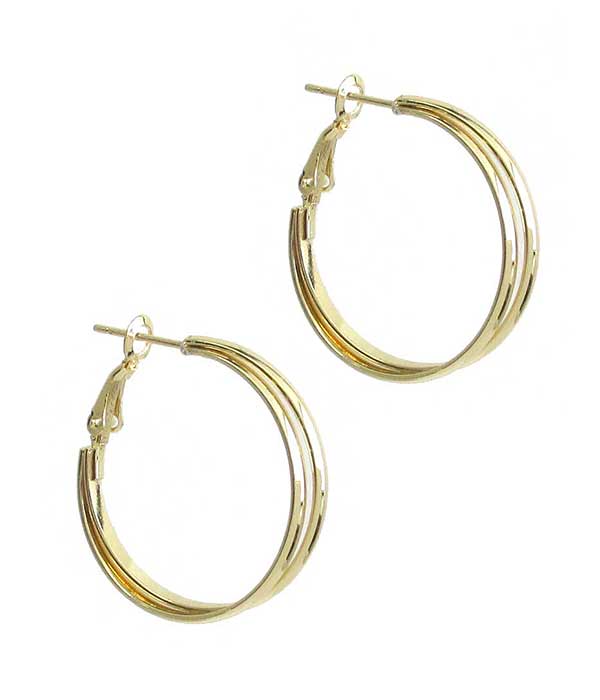 DOUBLE HOOP EARRING