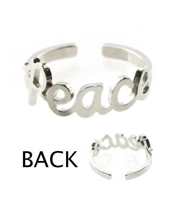 Inspiration theme ring - peace