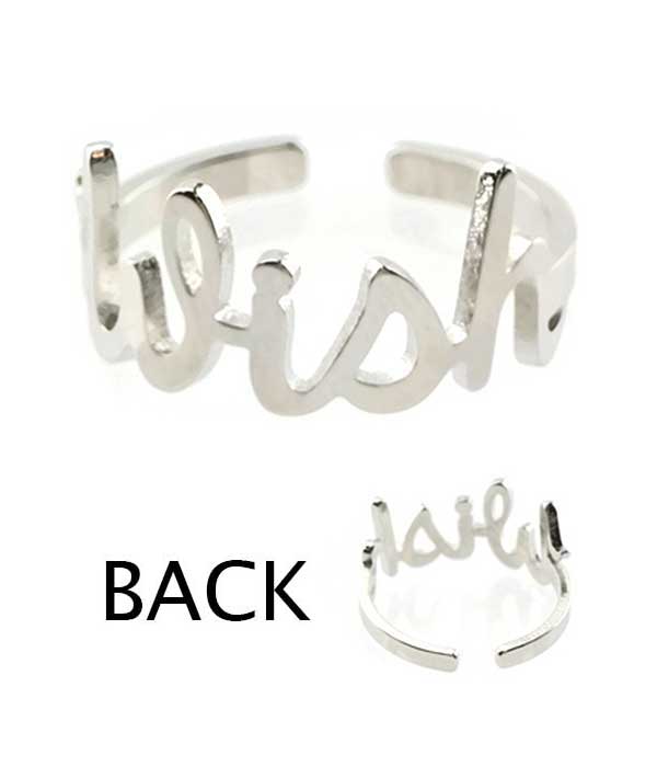 Inspiration theme ring - wish