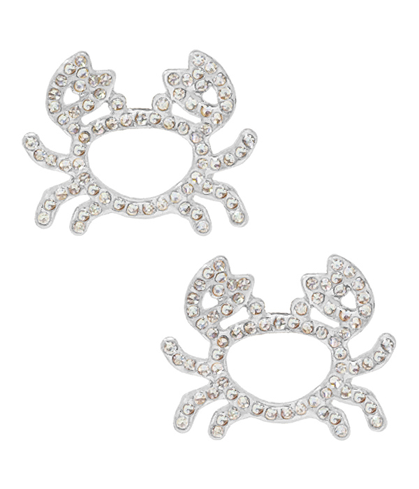 Sealife theme crab earring