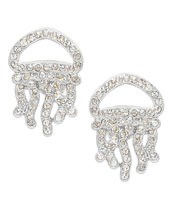 Sealife theme jellyfish earring