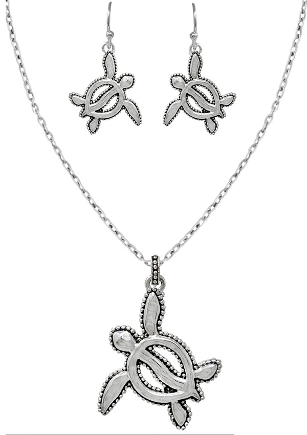Sealife theme necklace - turtle