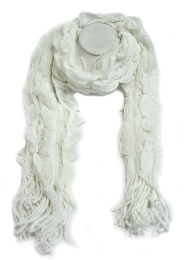 Fluffy winter scarf