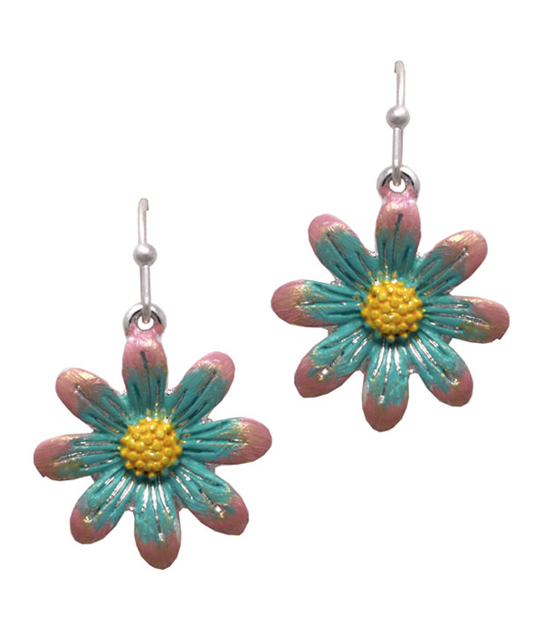 GARDEN THEME EARRING - PAINT FLOWER