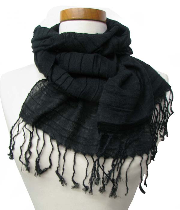 100% acryl rouched solid skinny  muffler