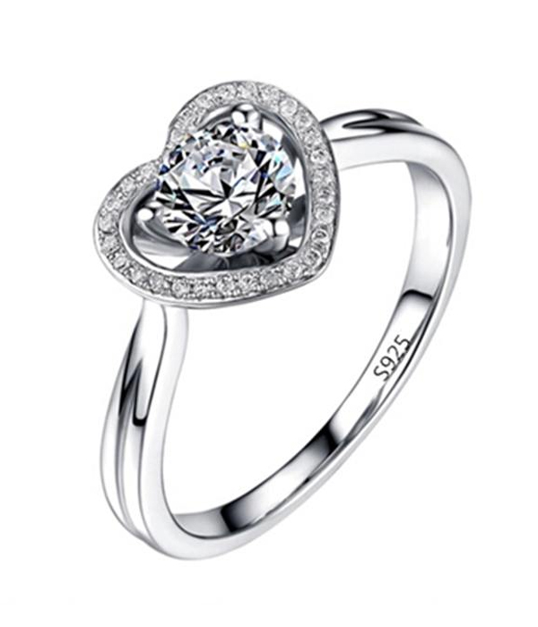 Cubic zirconia engagement ring