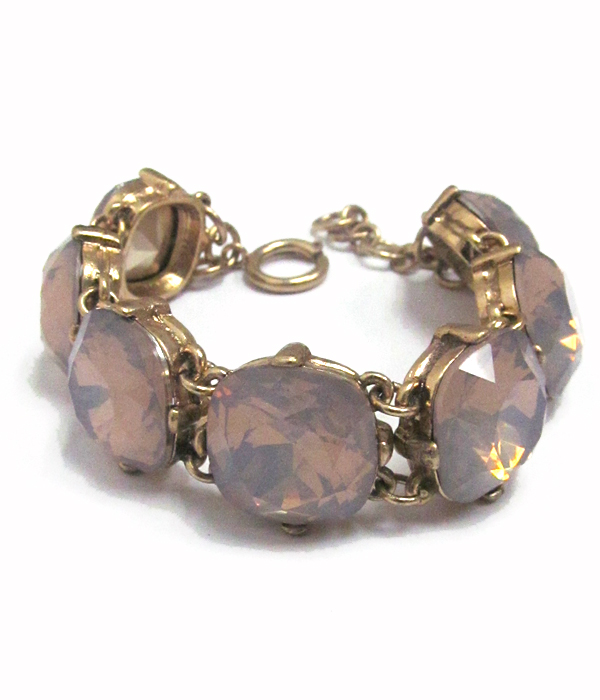 Catherine popesco inspired crystals link bracelet 