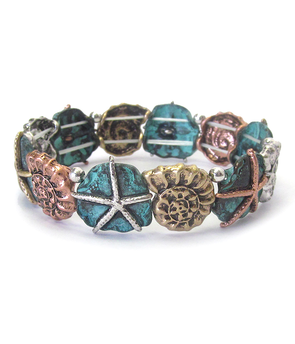 Sealife theme stretch bracelet