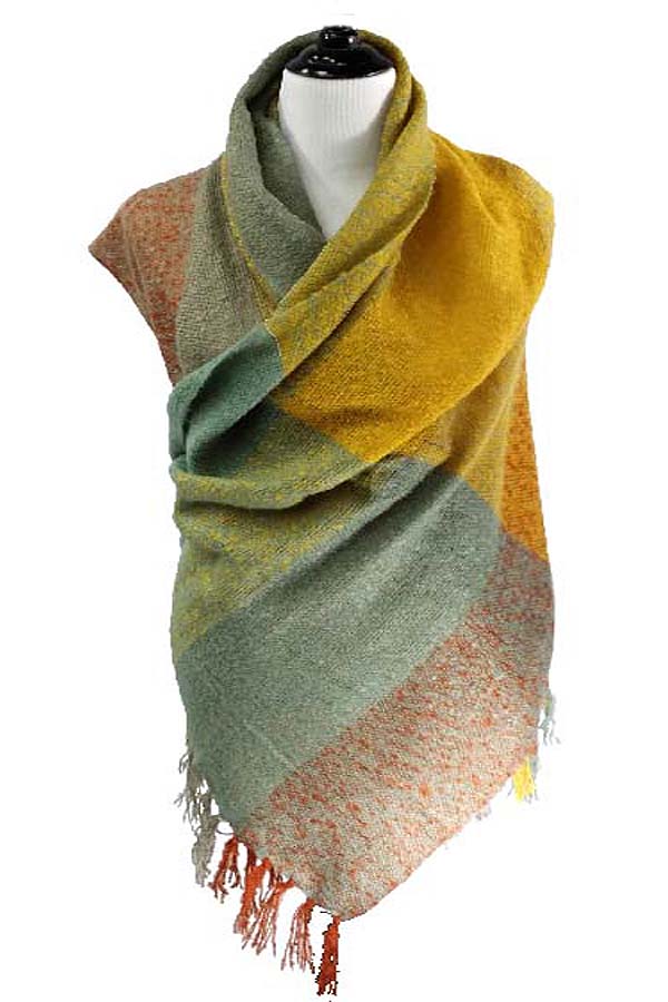 Double color scarf