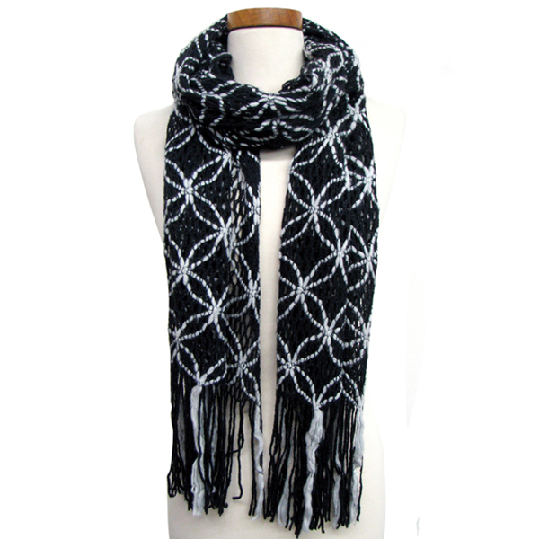 100% acrylic diamond ring mesh muffler