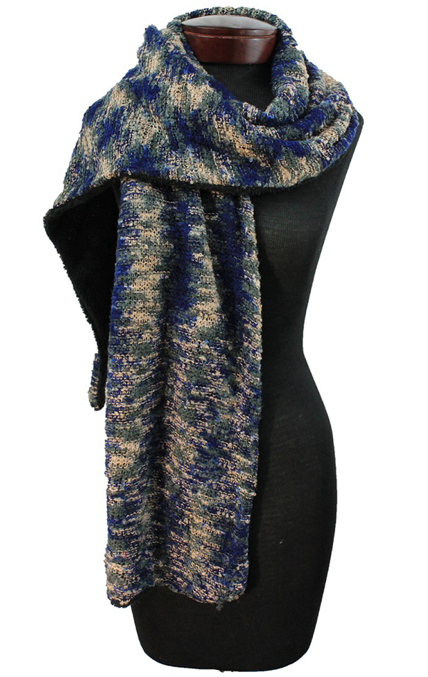 Napping nub knit muffler