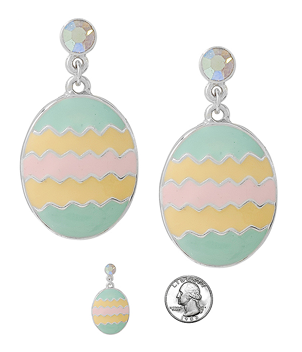 EASTER THEME EPOXY EGG EARRING