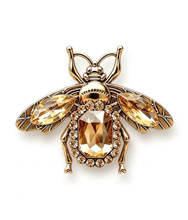 Vintage bee brooch